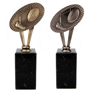 Juno Metal Rugby Award - MVH119 Gold & Silver 230mm