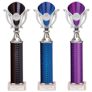 Wizard Column Trophy Black, Blue or Purple - TR23552/ TR23550/ TR23551