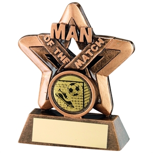 Star Ribbon Man of the Match Football Award - JR1-RF418