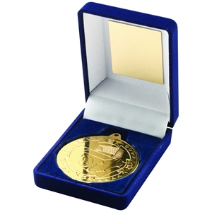 Tri Star Football Medal & Box - JR1-TY16A Gold