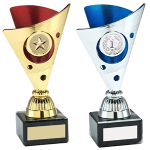 Flare Cup Trophy - Gold & Red or Silver & Blue - AT42/ AT43