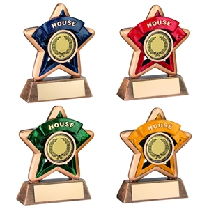 Petite Star School House Colours Award - Blue, Red, Green & Yellow - RF400
