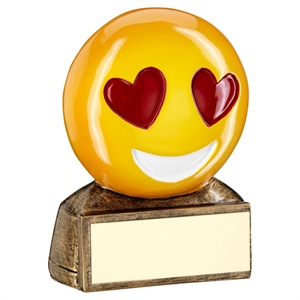Emoji Yellow Heart Eyes Love Award - RF952