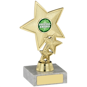 Triple Star Achievement Trophy Gold - A0921