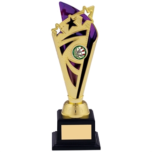 Trio Star Trophy Gold & Purple - A0839