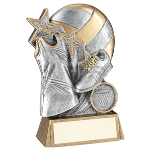 Tri-Star Silver Netball Award - RF562