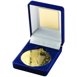 Tri Star Tennis Gold Medal & Blue Box - JR21-TY54A