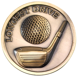 Eclipse Longest Drive Golf Medallion (size: 70mm) - MP303AG
