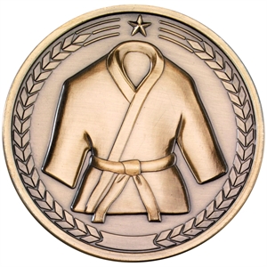 Gold Eclipse Martial Arts Medallion (size: 70mm) - MP307AG
