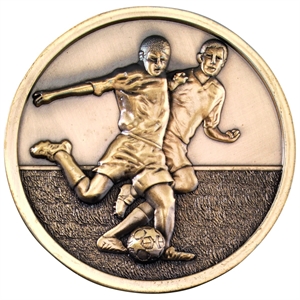Gold Eclipse Football Medallion (size: 70mm) - MP301AG
