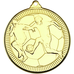Gold Blitz Football Medal (size: 50mm) - M40G