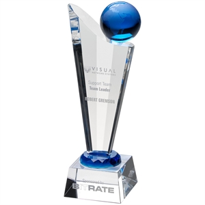 Tellus Blue Globe Glass Award - JB2030