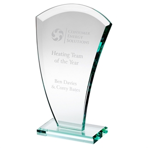 Beaufort Jade Glass Curved Award - KG15