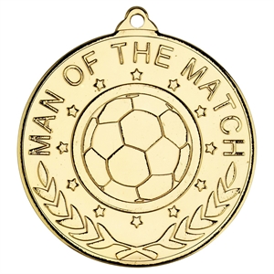 Man of the Match Football Medal - M50G