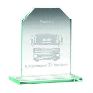 Andros Jade Glass Plaque Award - TP05