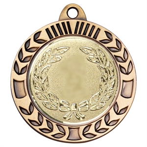 Gold Deluxe Wreath Medal 70mm - M67AG