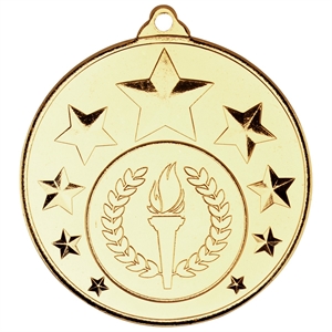 Gold Multi Star Medal (size: 50mm) - M33G