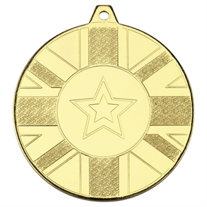 Gold Union Flag Medal (size: 50mm) - M60G