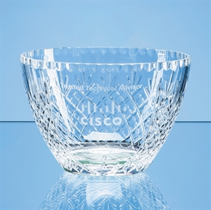 Lead Crystal Panelled Fruit Bowl - JR17