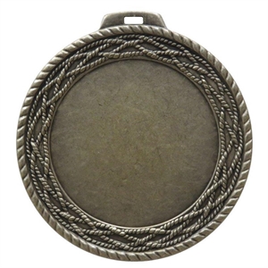 Silver Quality Rope Medal Large (size: 70mm) - 5845EL