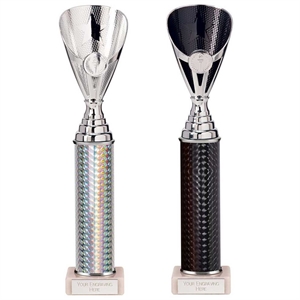 Rising Stars Column Trophy Silver or Black - TR23568/ TR23566