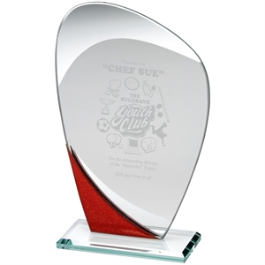 Tanaro Jade Glass Award Red - RB1
