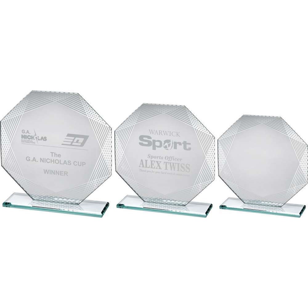 Kalix Octagon Jade Glass Award - SL1 | Impact Trophies