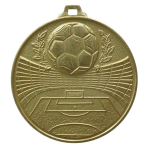 Gold Plano Economy Stadium Football Medal (size: 52mm) - 181E