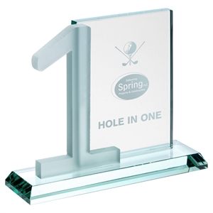 Golf Hole in One Jade Glass Award - KG27