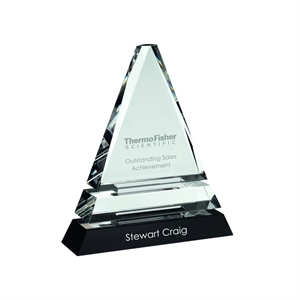 Blythe Clear & Black Glass Award - CBG3