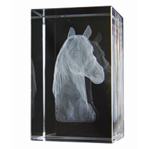 Bulk Purchase - 3D Glass Equestrian Award Small - GC7