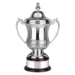 Conquerors Challenge Hand Chased Silver Plated Cup - L556