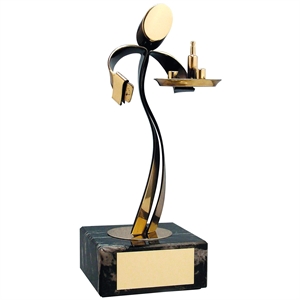 Waiter Figure Handmade Metal Trophy - 306 CAMAR