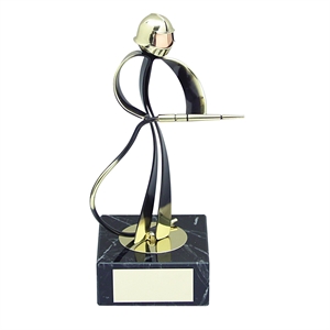 Fireman Figure Handmade Metal Trophy - 616