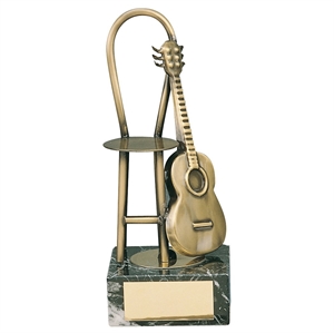 Acoustic Guitar Handmade Metal Trophy - 956