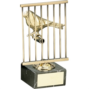 Canary Handmade Metal Trophy - 858