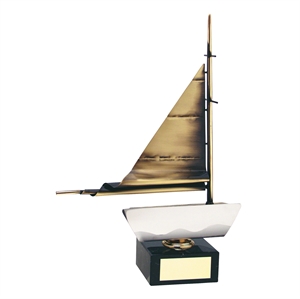 Bronze Sail Handmade Metal Trophy - 415