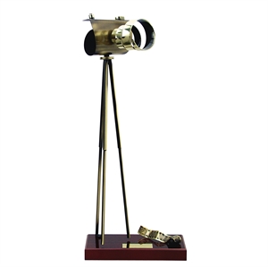 Camera and Tripod Handmade Metal Trophy - 655