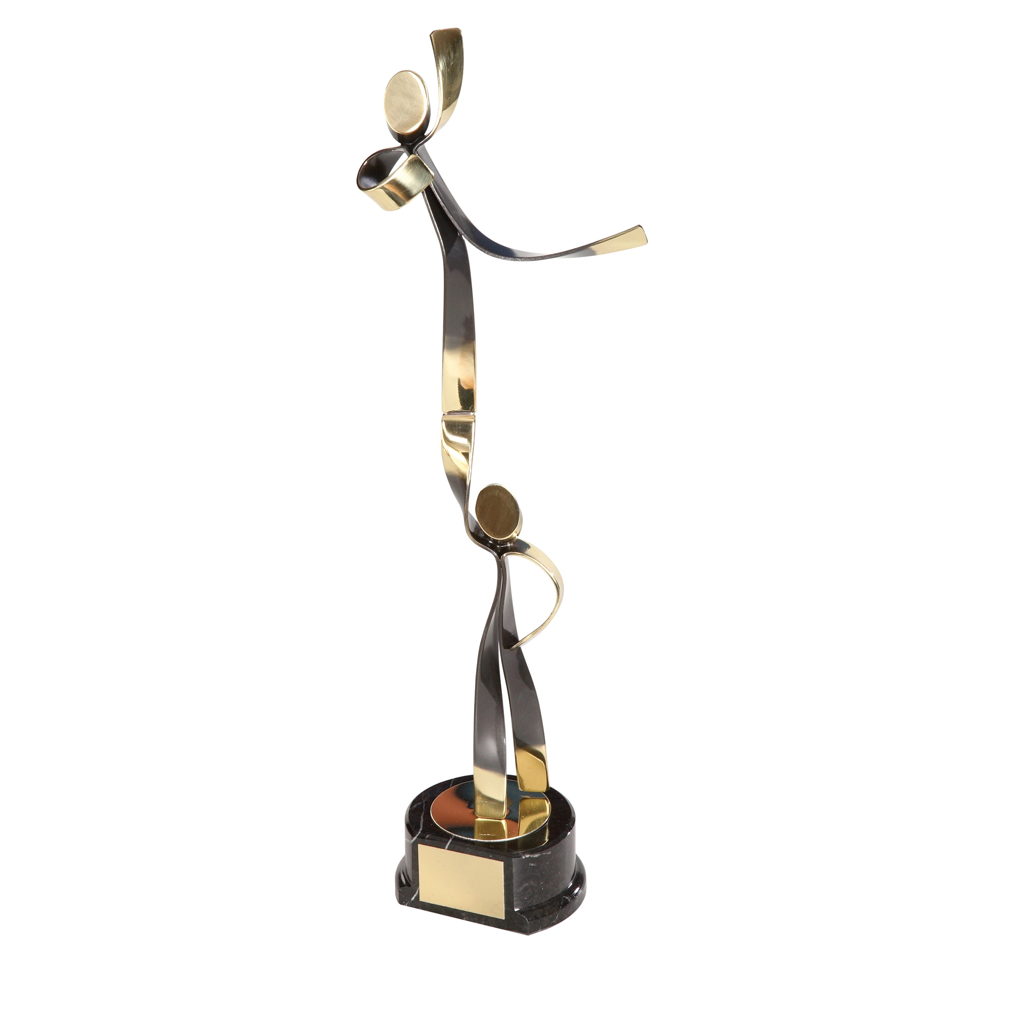 Cheerleading Figures Handmade Metal Trophy - 467