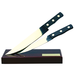 Chefs Knives Handmade Metal Cookery Trophy - 606