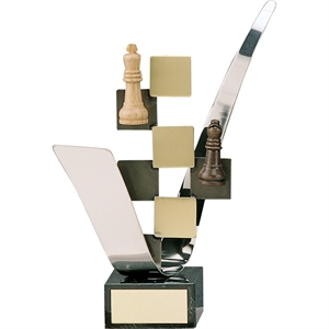 Chess Handmade Metal Trophy - 217