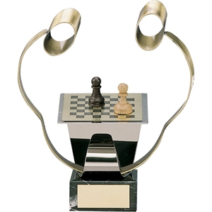 Chess Players Handmade Metal Trophy - 988