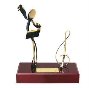 Conductor Figure Music Handmade Metal Trophy - 300 MU