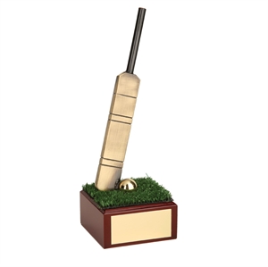 Cricket Bat Handmade Metal Trophy - 394