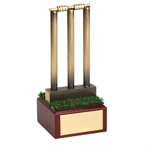 Cricket Wicket Handmade Metal Trophy - 392