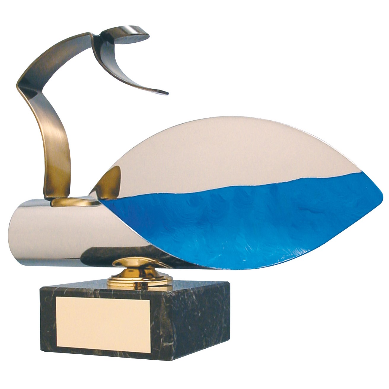 Diving Blue Wave Handmade Metal Trophy - 339
