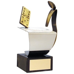 Domino Figure and Table Handmade Metal Trophy - 325