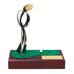 Golf Putting Handmade Metal Trophy - 300 GP