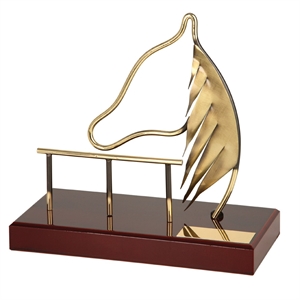	Horse Racing Equestrian Handmade Metal Trophy - 730