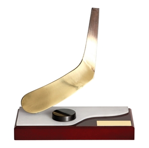 Ice Hockey Stick Handmade Metal Trophy - 469